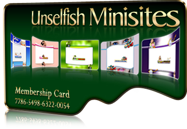 Unselfish Minisites Membership Card